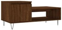 vidaXL Couchtisch Couchtisch Braun Eichen-Optik 100x50x45 cm Holzwerkstoff...