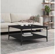 vidaXL Couchtisch vidaXL Couchtisch Schwarz 80x80x40 cm Holzwerkstoff