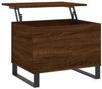 vidaXL Couchtisch Couchtisch Braun Eichen-Optik 60x44,5x45 cm Holzwerkstoff...