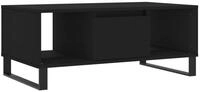 vidaXL Ablagetisch, Couchtisch Schwarz 90x50x36,5 cm Holzwerkstoff