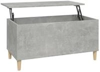 vidaXL Couchtisch Couchtisch Betongrau 90x44,5x45 cm Holzwerkstoff (1-St)