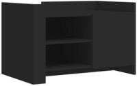 vidaXL Couchtisch Couchtisch Schwarz 80x50x50 cm Holzwerkstoff (1-St)