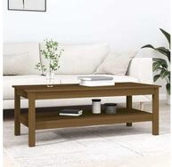 vidaXL Couchtisch vidaXL Couchtisch Honigbraun 110x50x40 cm Massivholz Kiefer