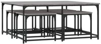 vidaXL Satztische 5 Stk. Grau Sonoma Holzwerkstoff vidaXL Satztische 5 Stk. Grau Sonoma Holzwerkstoff
