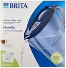 BRITA Wasserfilter Marella Cool Wasserfilter 2,4 L blau inkl. Maxtra PRO