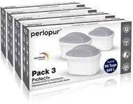 PerloPur Kalk- und Wasserfilter Unimax Protect+ Pack 12 Filterkartuschen,...