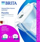 BRITA Wasserfilter Brita Wasserfilter Kanne Marella wei&szlig; 2,4 l