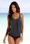 LASCANA Oversize-Tankini im modischen P&uuml;nktchen-Design