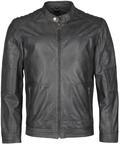Lederjacke MAZE "Lederjacke Jack", Herren, Gr. M, grau, Obermaterial: 100% Lammleder