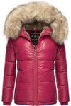 Navahoo Winterjacke Tikunaa warm gef&uuml;tterte Damen Steppjacke mit Kunstfellkapuze