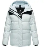 Ragwear Anorak Wikesh stylische Winter Steppjacke mit Colourblocking blau XS...