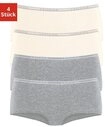 LASCANA Panty (4er-Pack) aus elastischer Baumwoll-Qualit&auml;t