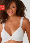 LASCANA Push-up-BH ohne B&uuml;gel, mit Spitzentr&auml;gern, bequemer BH, T-Shirt-BH,
