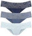 Vivance by Lascana Brasilslip (3er-Pack) aus elastischer Baumwolle mit floraler