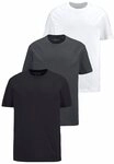 Man's World Rundhalsshirt (3er-Pack) Kurzarm, normale Passform, aus Baumwolle,...