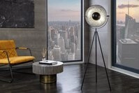 riess-ambiente Stehlampe STUDIO 150cm schwarz / silber, ohne Leuchtmittel,...