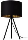 lux.pro Tischleuchte, ohne Leuchtmittel, &raquo;Metz&laquo; Tischlampe Tripod schwarz-gold