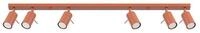 SOLLUX lighting Deckenleuchte Plafond Ring 6L Roter Ocker, Nicht enthalten