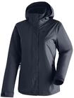 Regenjacke MAIER SPORTS "Metor Therm Rec W", Damen, Gr. 44, blau (dunkelblau), 100%