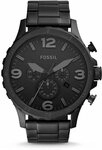 Fossil Chronograph NATE JR1401, Quarzuhr, Armbanduhr, Herrenuhr, Stoppfunktion,