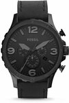 Fossil Chronograph NATE JR1354, Quarzuhr, Armbanduhr, Herrenuhr, Stoppfunktion,