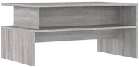 vidaXL Couchtisch Grau Sonoma 90x55x42,5 cm Holzwerkstoff vidaXL Couchtisch Grau Sonoma 90x55x42,5 cm Holzwerkstoff
