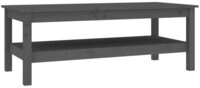 vidaXL Couchtisch Grau 110x50x40 cm Massivholz Kiefer Modell 3 vidaXL Couchtisch Grau 110x50x40 cm Massivholz Kiefer Modell 3