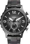 Fossil Chronograph NATE JR1437, Quarzuhr, Armbanduhr, Herrenuhr, Stoppfunktion,