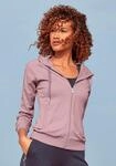 Trainingsjacke LASCANA ACTIVE, Damen, Gr. XS (32/34), rosa (altrosa), Interlock,
