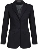 GREIFF Longblazer Greiff Corporate BASIC Damen Langblazer Regular-Fit Schwarz