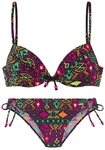 Buffalo Push-Up-Bikini farbenfroher Ethnodruck