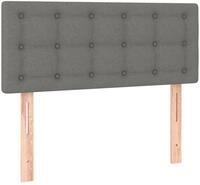 vidaXL Kopfteil, Bett Kopfteil Dunkelgrau 90x5x78/88 cm Stoff