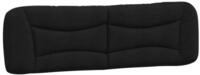 vidaXL Bett Kopfteil-Kissen "Hvar" Schwarz 180 cm Stoff (1-tlg)