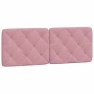 vidaXL Bett Kopfteil-Kissen Rosa 120 cm Samt (1-tlg)