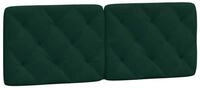 vidaXL Bett Kopfteil-Kissen Dunkelgr&uuml;n 140 cm Samt (1-tlg)
