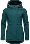 Ragwear Softshelljacke Yba sportliche Damen Outdoorjacke mit Kapuze