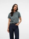 Vero Moda Kurzarmshirt VMPAULINA SS T-SHIRT GA JRS NOOS Baumwolle, regular fit