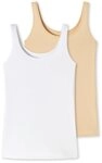uncover by SCHIESSER Tr&auml;gertop Uncover Cotton (2er Pack) tiefer Rundhalsausschnitt,