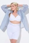 Ulla Popken Miederhose Shaping-Panty breiter Meshbund Wickeleffekt