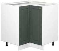 Vicco Eckunterschrank Fame-Line, Gr&uuml;n-Gold Landhaus/Wei&szlig;, 80.5 cm ohne