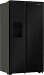 BAUKNECHT Side-by-Side SBS IW E90 Black, 179 cm hoch, 91 cm breit, Wasser- &