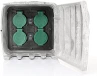 Die Bold GmbH Gartensteckdose Pepe, Wasserdicht, 3m Outdoorkabel, bis zu 3680 Watt