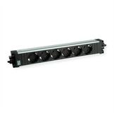Bachmann STEP ALU 6xCEE7/3 GST18 Einbau-Tischsteckdosenleiste, 906.18804