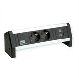 Bachmann DESK 2xSchutzkontakt 1xUSB A&C Steckdosenleiste (Kabell&auml;nge 0 m), USB