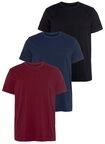 AJC T-Shirt (3er-Pack) lockere Passform, Basic-Stil