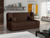 MIRJAN24 Schlafsofa Jonas, mit Bettkasten und Schlaffunktion, zwei Kissen,