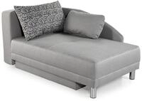 luma-home Recamiere 15122, mit Bettfunktion B149/T90/H80 cm, Federkern, Bettkasten,