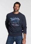 Man's World Sweatshirt Langarm, l&auml;ssiger Print, Rundhals, aus Baumwollmischung