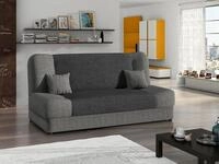 MIRJAN24 Schlafsofa Jonas, mit Bettkasten und Schlaffunktion, zwei Kissen,