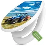 banjado WC-Sitz mit Kindersitz Motiv Traktor (mit Kindersitz, integrierte